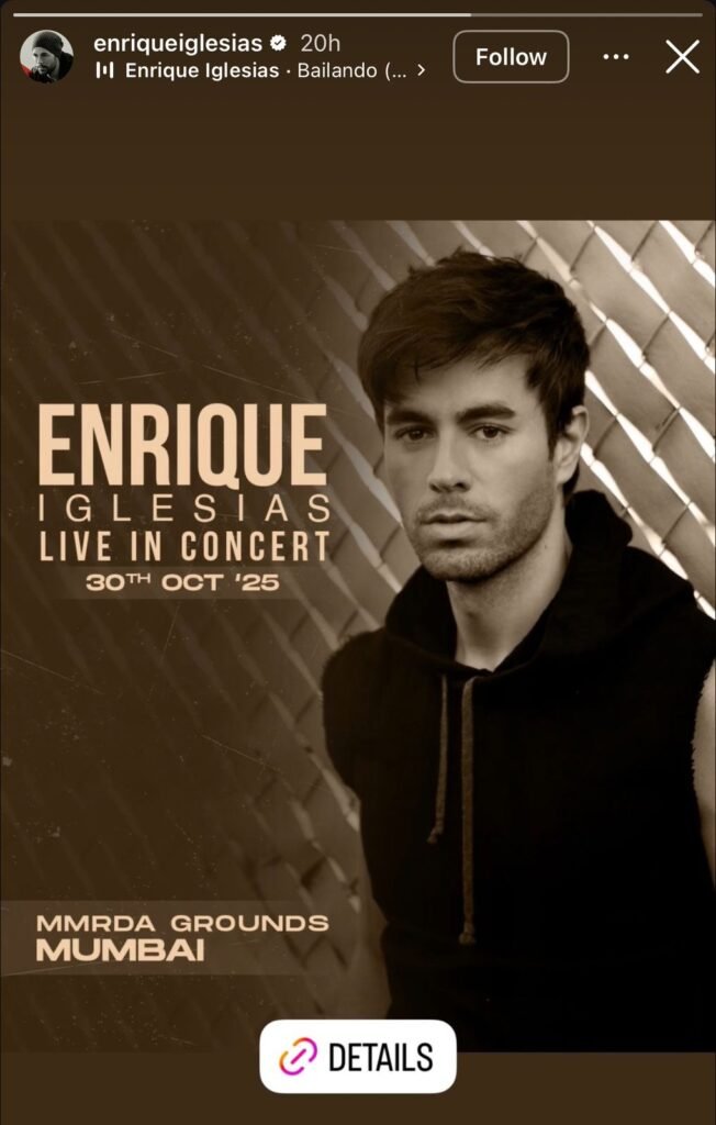 Enrique Iglesias Is Finally Returning to Mumbai After 13 Years, Get Ready for a Night to Remember at MMRDA Grounds 2 Enrique Iglesias Enrique Iglesias To Perform In India