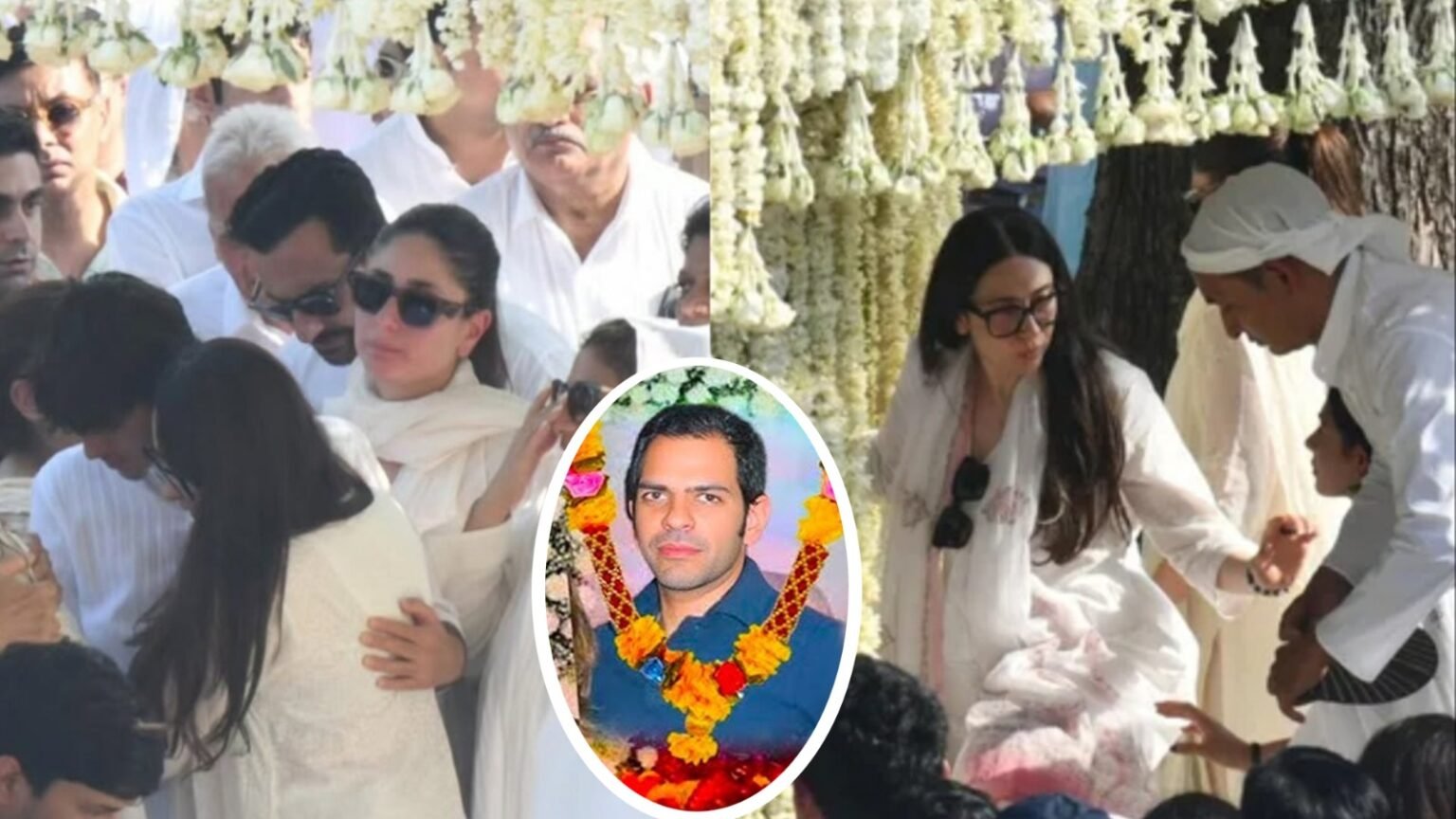 sanjay kapoors funeral son kiaan breaks down karisma and kareena console emotional video goes viral