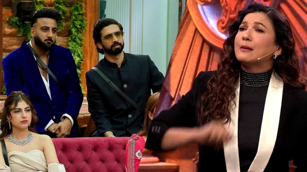 bigg boss weekend ka vaar gauahar khan questions awez darbars game calls out amal malliks two faced image