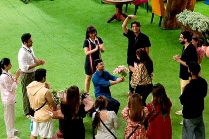 Love in the limelight! Awez Darbar proposes to Nagma Mirajkar in the Bigg Boss house. 22 love in the limelight awez darbar proposes to nagma mirajkar in the bigg boss house