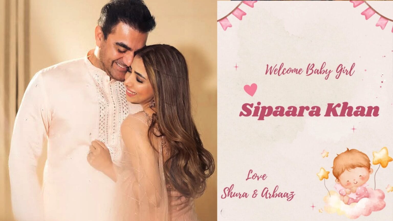 arbaaz khan and sshura welcome baby girl name her sipaara khan